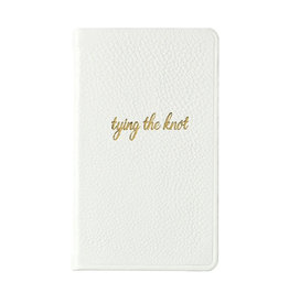 Graphic Image Tying the Knot Journal - White Leather