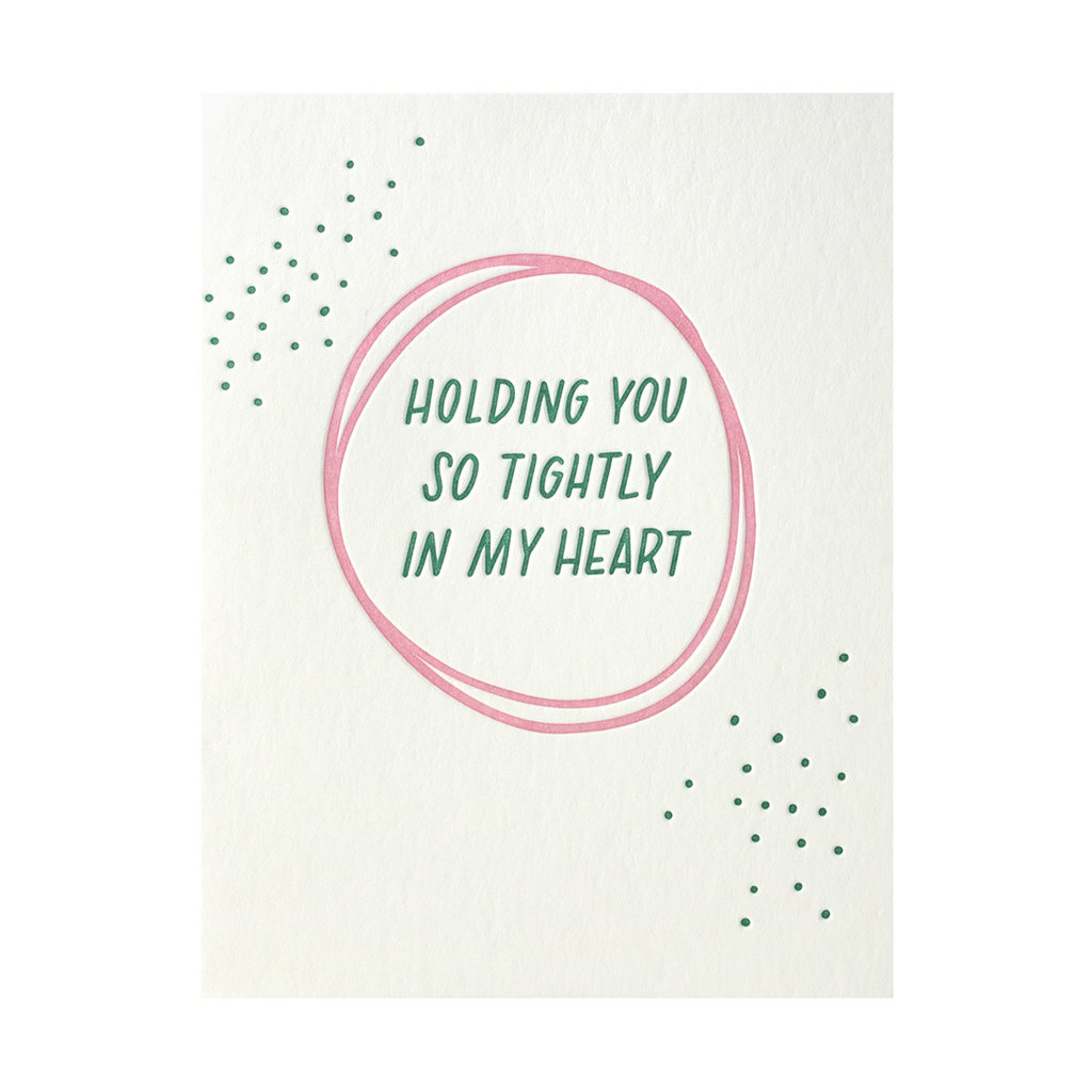 Ink Meets Paper Holding You in My Heart Letterpress Card
