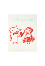 Ghost Academy Red Riding Hood Love Letterpress Card