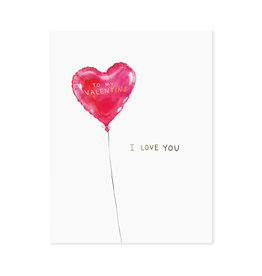 E. Frances Paper Red Balloon Valentine's Day Card