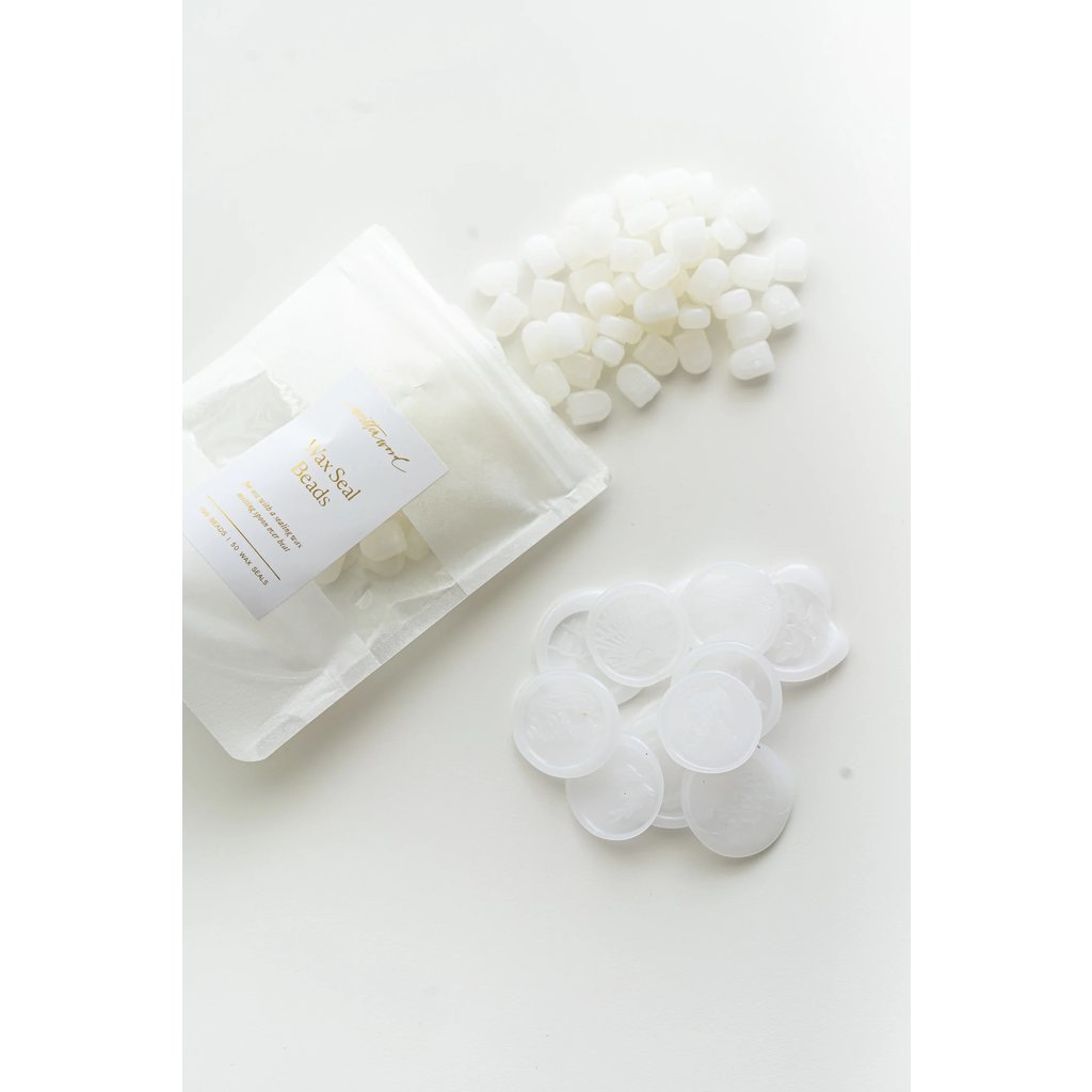 White Wax Beads – Wax Plus Seal