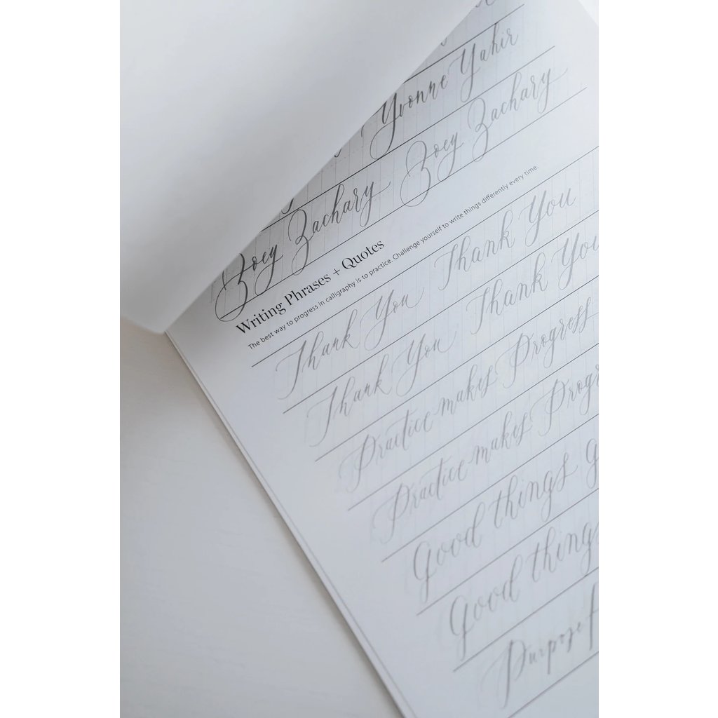 Written Word Uppercase Alphabet Calligraphy Practice Pad
