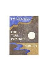 Heartell Press Grateful For Your Presence Letterpress Card