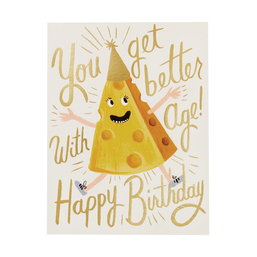 Rifle Paper co. Better With Age Birthday Card