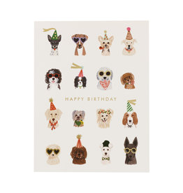 Rifle Paper Party Pups Birthday Card
