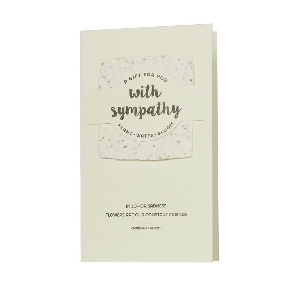 Oblation Papers & Press Sympathy Wildflower Mix Letterpress Card
