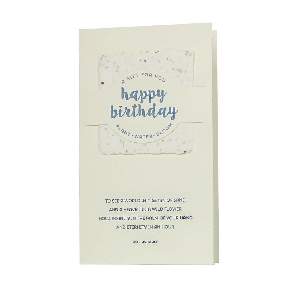 Oblation Papers & Press Happy Birthday Wildflower Mix Letterpress Card