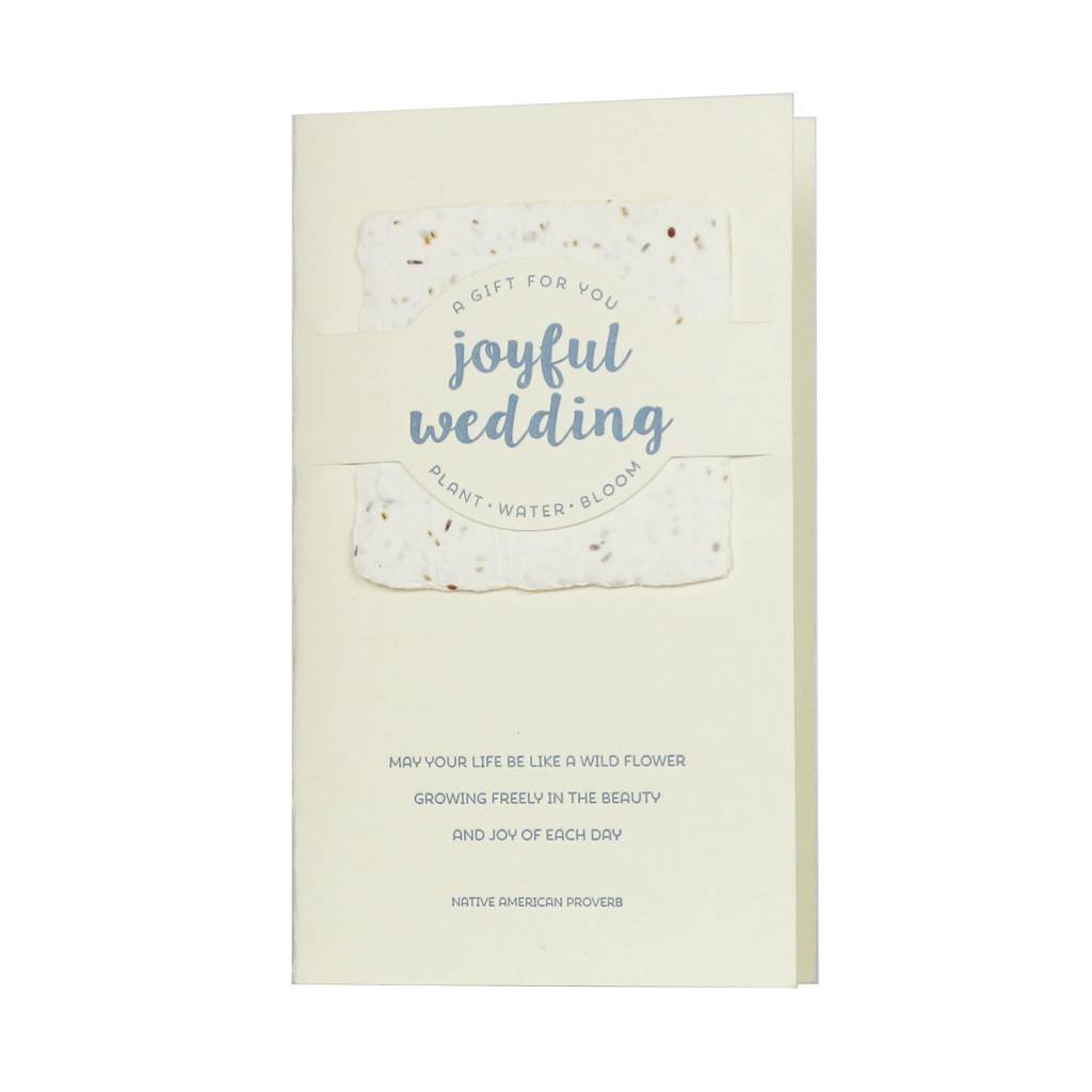 Oblation Papers & Press Joyful Wedding Wildflower Mix Letterpress Card