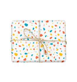 mellowworks Terrazzo White Multi-Speckles - Single Wrap Sheet