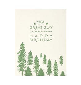 Lake Erie Design Co. To a Great Guy Happy Birthday Letterpress Card