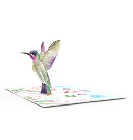 Lovepop Birthday Hummingbird Pop Up Card