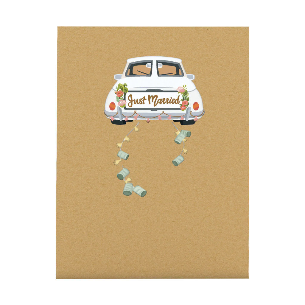 Lovepop Wedding Car Pop Up Card