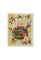 Rifle Paper Floral Cake Birthday Card