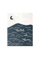 Lake Erie Design Co. The Tide Will Turn Letterpress Card