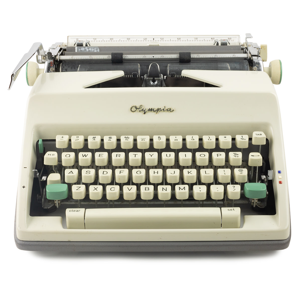 Grey Olympia SM-7 Typewriter - oblation papers & press