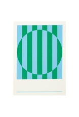 Hanaduri Hanji Book Stripe Water Green A5