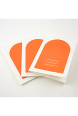 Hanaduri Hanji Book Passport Neon Orange Set of 3