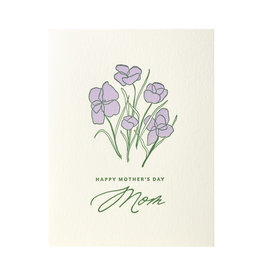 Dahlia Press Mother's Day Bouquet Letterpress Card