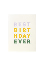 Dahlia Press Best Birthday Letterpress Card