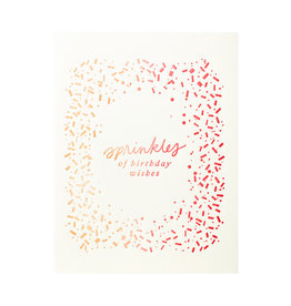 Belle & Union Sprinkles of Birthday Wishes Letterpress Card