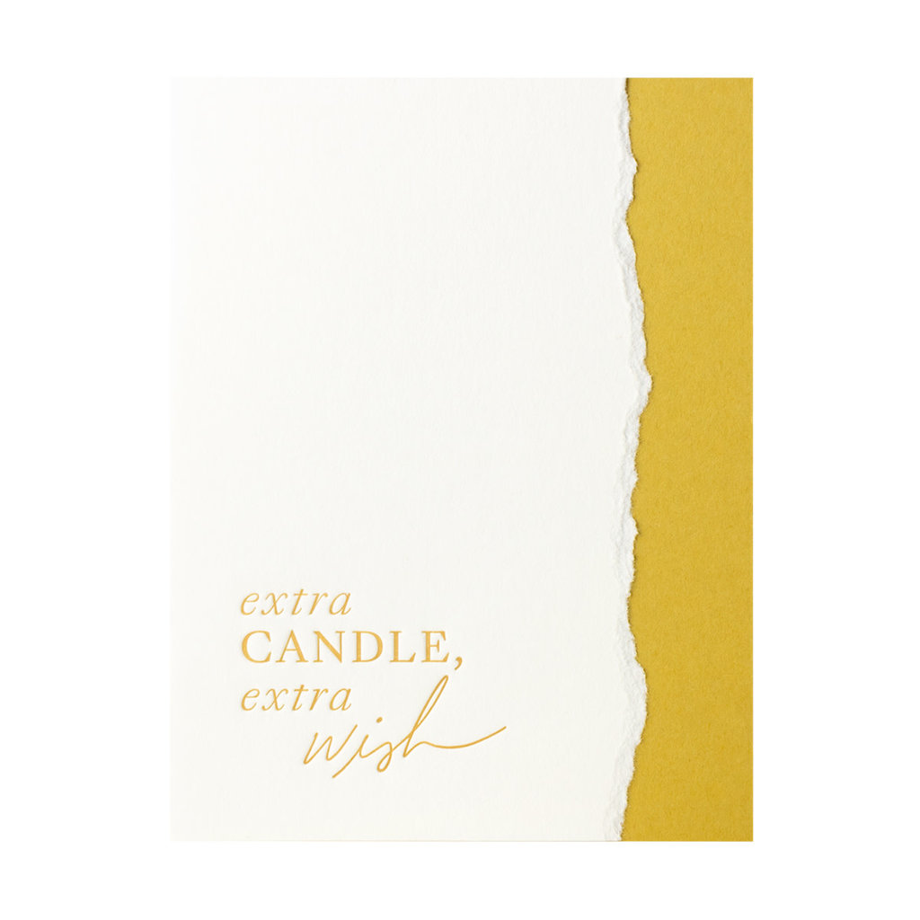 Belle & Union Extra Candles, Extra Wish Letterpress Card
