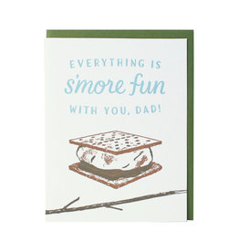 Smudge Ink S'more Father's Day Letterpress Card