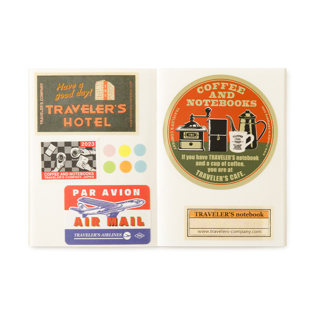 Traveler's Company Refill Sticker Release Paper Passport 017