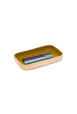 graf lantz Kawabon Small Leather Tray - Golden Moss