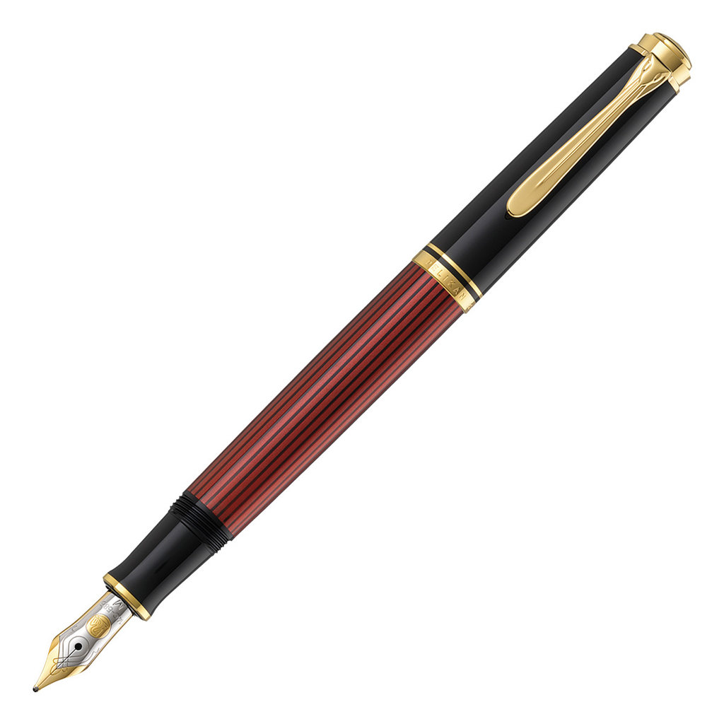 Pelikan Pelikan Souveran M400 Black & Red Fountain Pen Fine