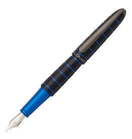 [NN] Diplomat Elox Ring Black & Blue Fountain Pen