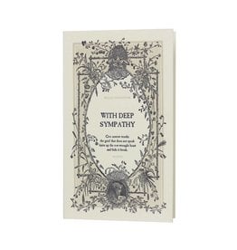Oblation Papers & Press With Deep Sympathy English Literature Letterpress Card