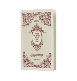 Oblation Papers & Press Sweet Valentine English Literature Letterpress Card