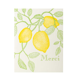 Painted Tongue Press Meyer Lemon Thank You Letterpress Card