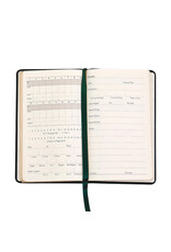 Graphic Image On The Green Golf Record Notebook