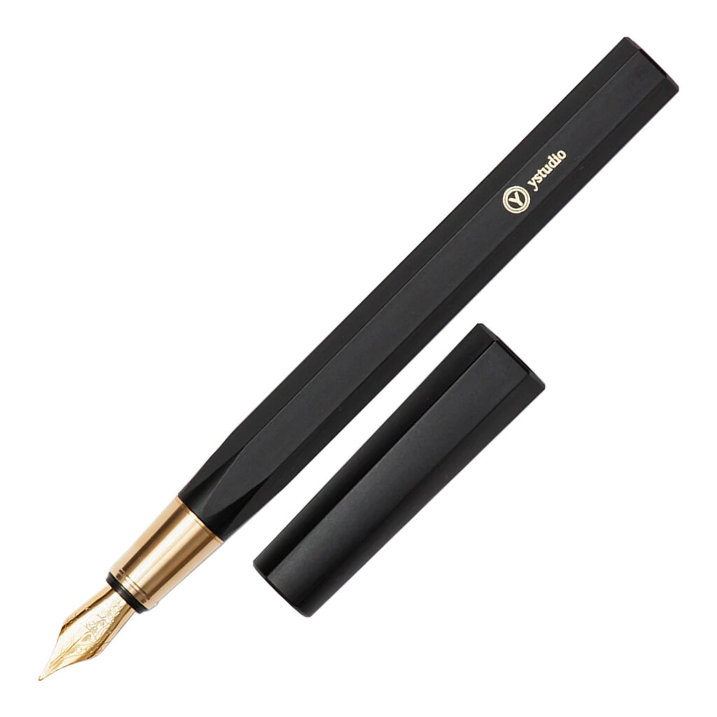 ystudio Resin Black Fountain Pen - oblation papers & press