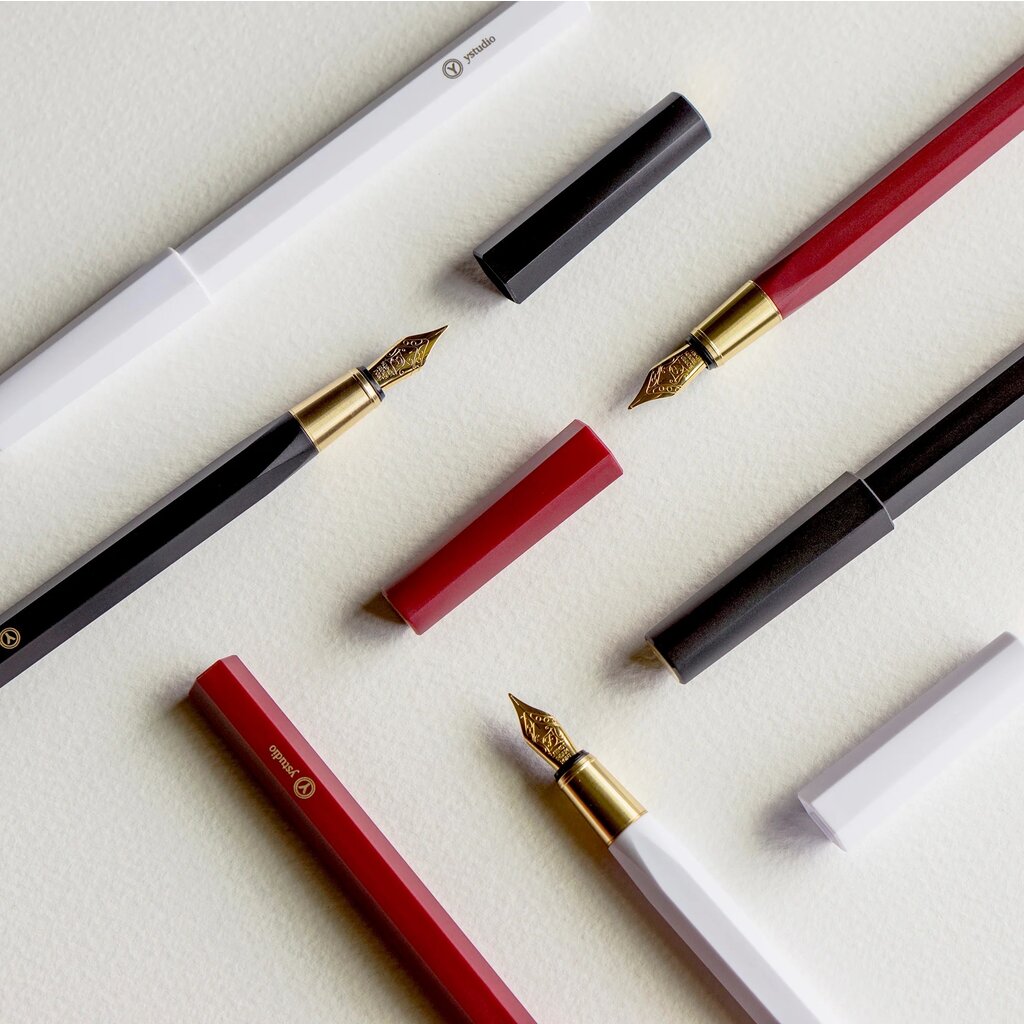 Ystudio ystudio Resin White Fountain Pen