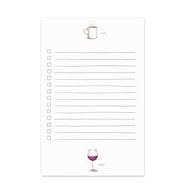 E. Frances Paper Start to Finish Coffee and Wine Notepad