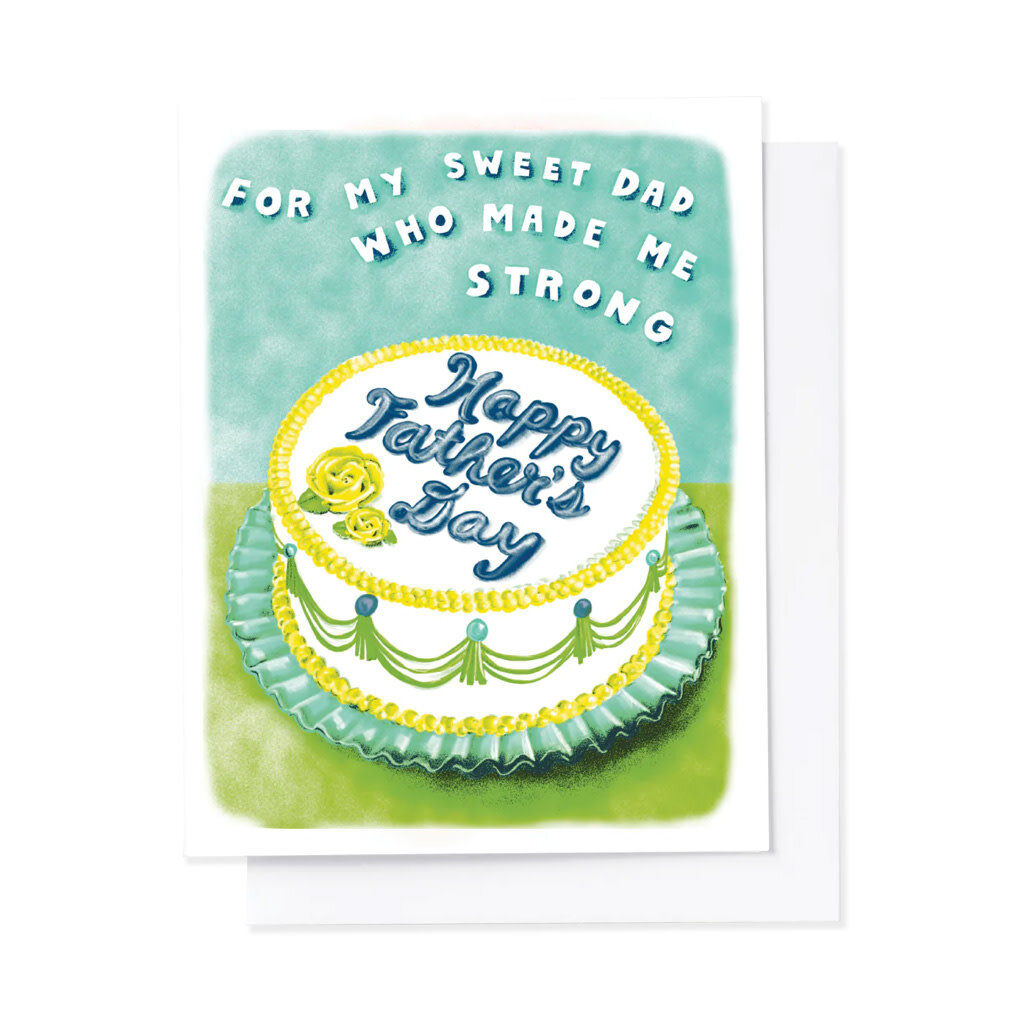 Yellow Owl Workshop Sweet Dad Father's Day Risograph Card