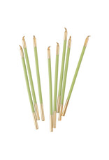 Caspari Birthday Candle Slims - Moss Green