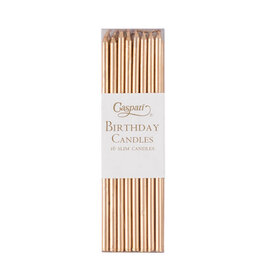 Caspari Birthday Candle Slims - Gold