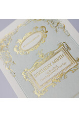 Oblation Papers & Press Birthday Mirth English Literature Letterpress Card