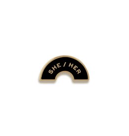 Pinultimate She/Her Pronoun Pin