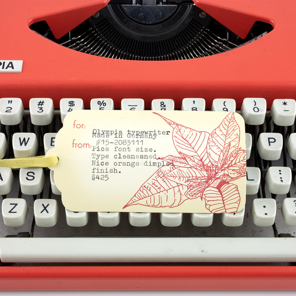 Olympia Olympia Orange Typewriter