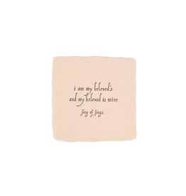 Oblation Papers & Press Song of Songs Quote Blush Petite Wish Letterpress Enclosure