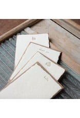 Oblation Papers & Press Thank You Handmade Paper Letterpress Deckled Note