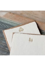 Oblation Papers & Press Mushroom Handmade Paper Deckled Letterpress Note