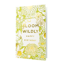 Oblation Papers & Press Birthday Flowers Notes in Bloom Letterpress Card