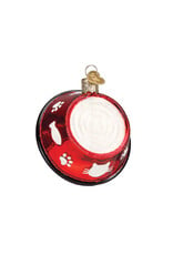 Old World Christmas Kitty Bowl Ornament