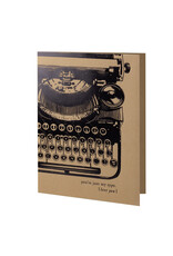 Oblation Papers & Press Typewriter Love You Vintage Foil Letterpress Card