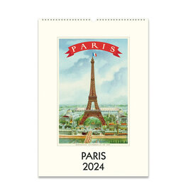 cavallini 2024 Paris Wall Calendar